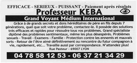 Professeur KEBA, Lyon