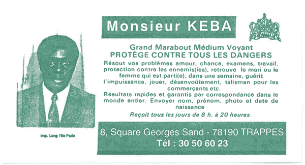 Monsieur KEBA, Yvelines