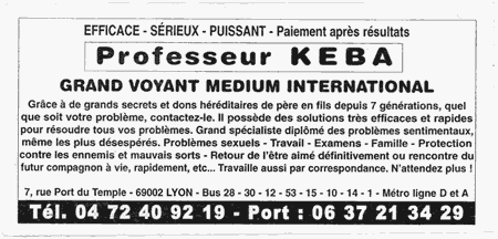 Professeur KEBA, Lyon