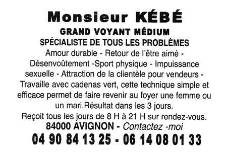 Monsieur KÉBÉ, Avignon