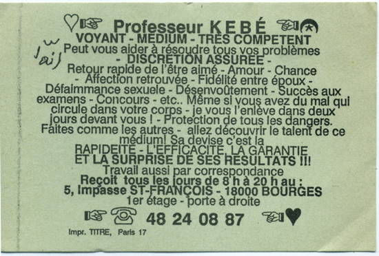 Professeur KEBÉ, Bourges