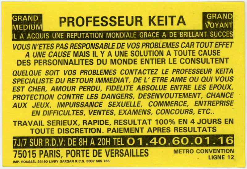 Professeur KEITA, Paris