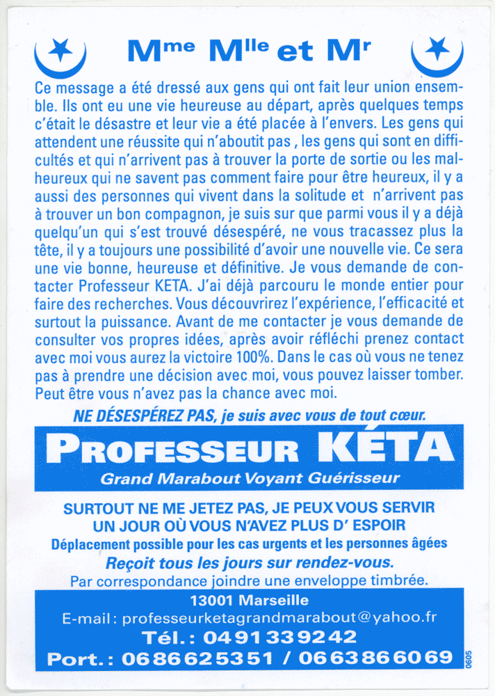 Professeur KTA, Marseille