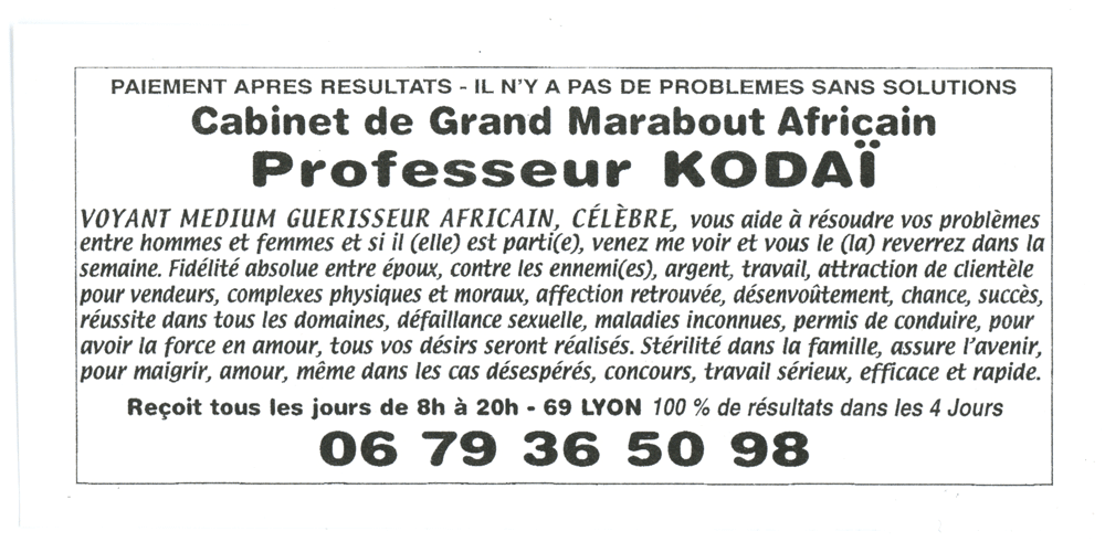 Professeur KODAÏ, Lyon