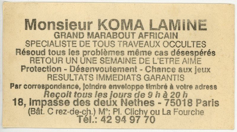 Monsieur KOMA LAMINE, Paris