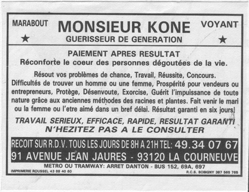 Monsieur KONE, Seine St Denis