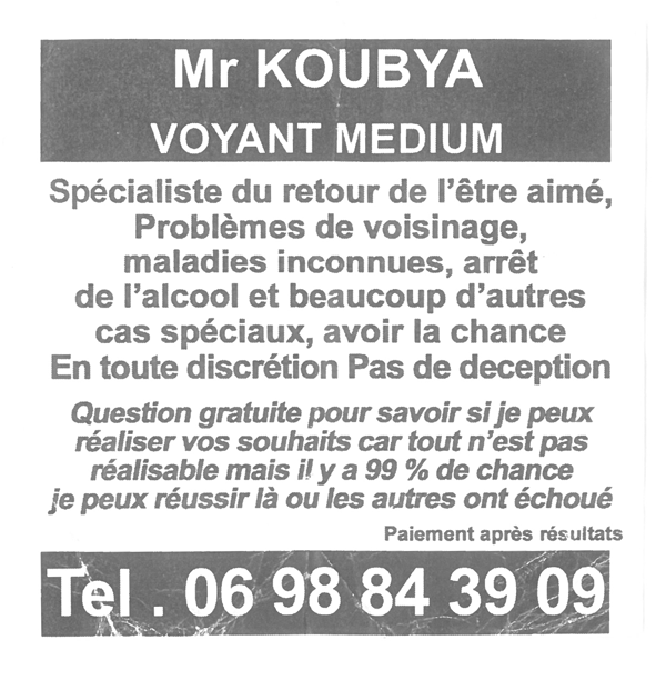 Monsieur KOUBYA, (indéterminé)