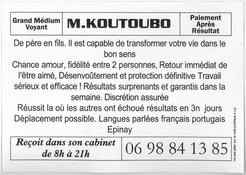 Monsieur KOUTOUBO, Seine St Denis