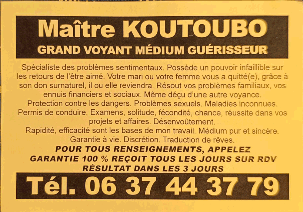 Matre KOUTOUBO, Toulouse