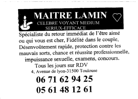 Maître LAMIN, Toulouse