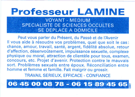 Professeur LAMINE, Marseille
