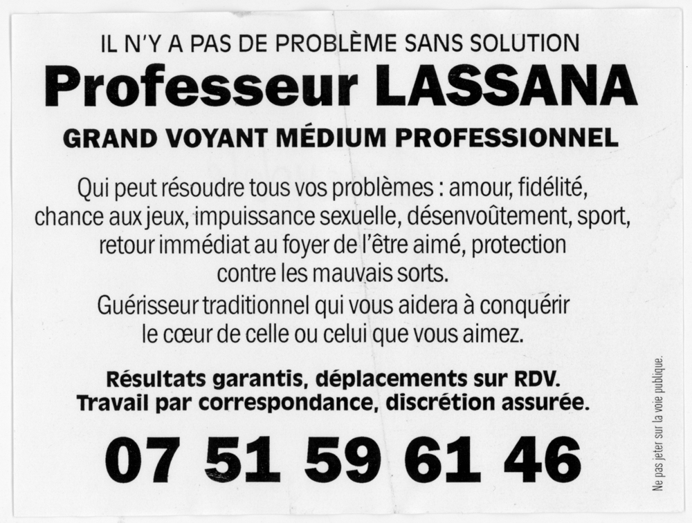 Professeur LASSANA, (indéterminé)