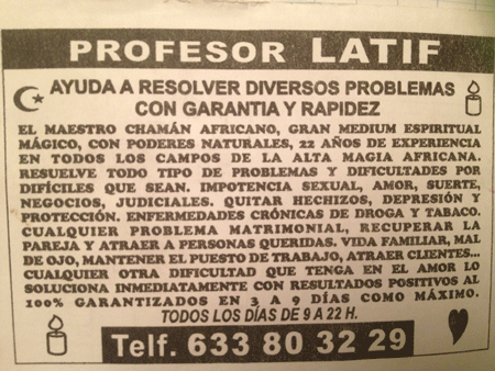 Professeur LATIF, Espagne