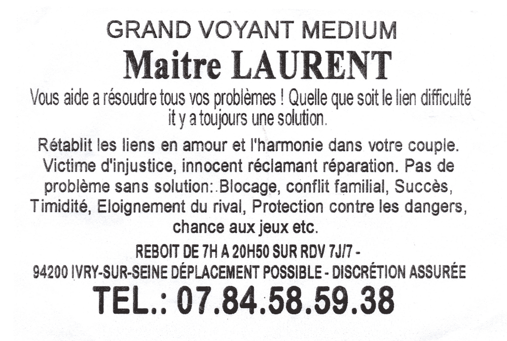 Maître LAURENT, Val de Marne