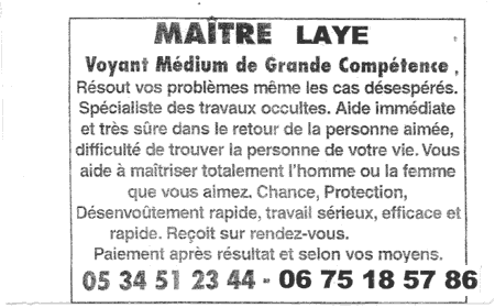 Maître LAYE, Toulouse