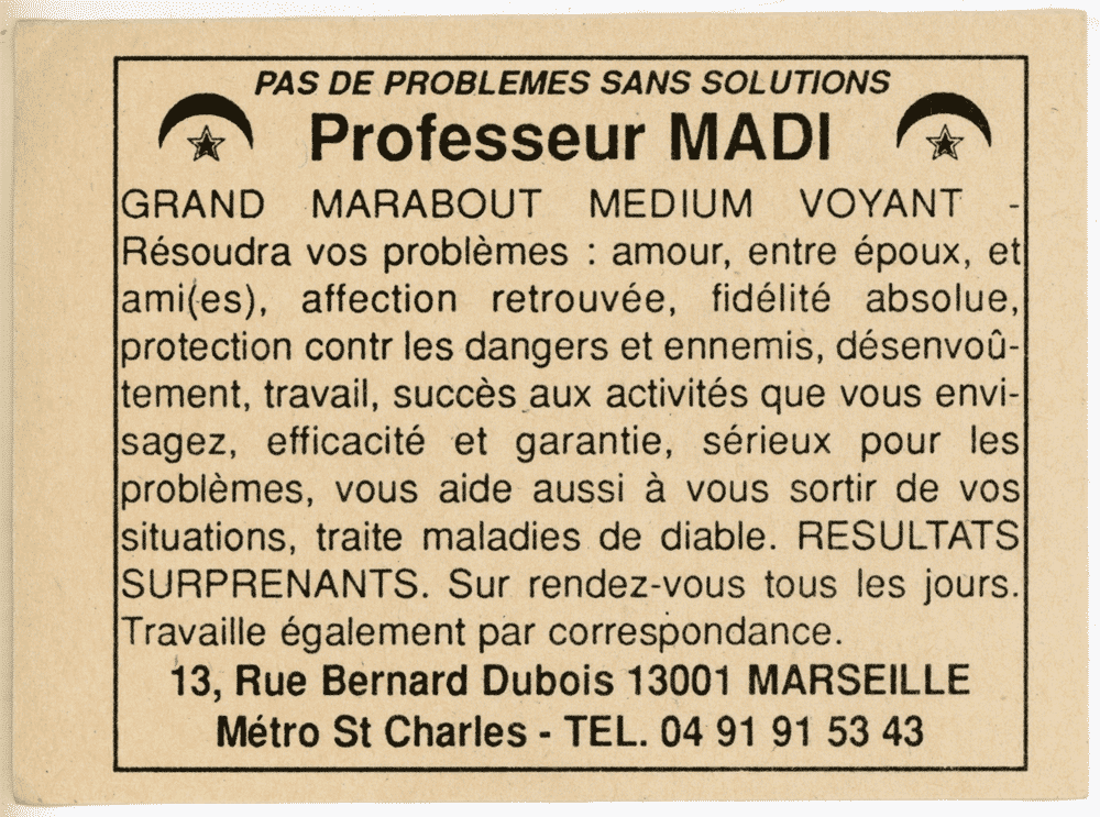 Professeur MADI, Marseille