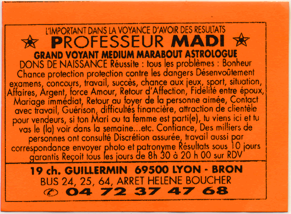 Professeur MADI, Lyon