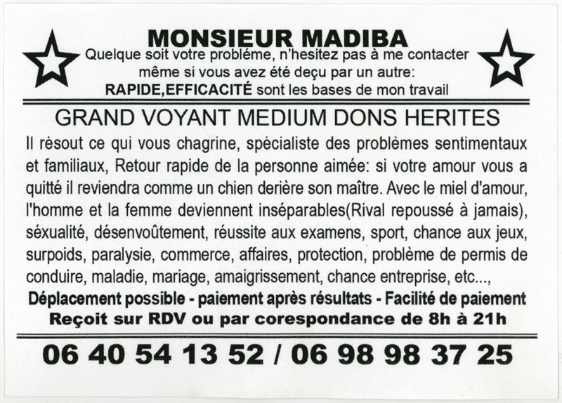 Monsieur MADIBA, (indéterminé)