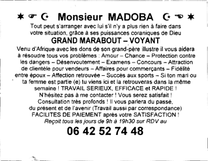 Monsieur MADOBA, Loire Atlantique