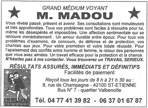 Monsieur MADOU, Saint-Etienne