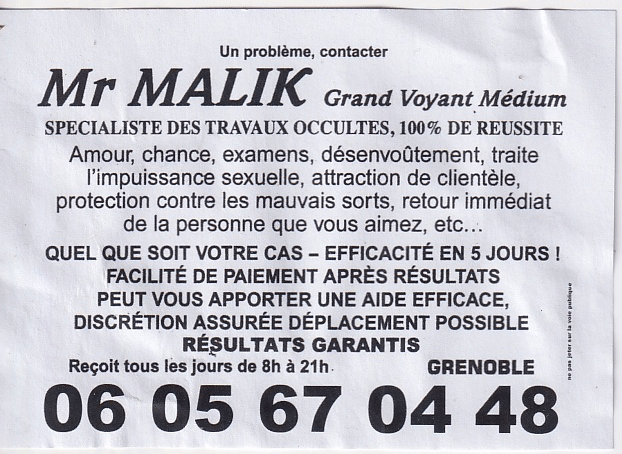 Monsieur MALIK, Grenoble