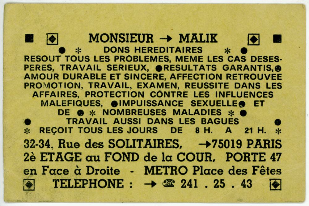 Monsieur MALIK, Paris