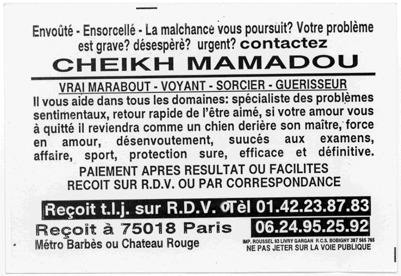Cheikh MAMADOU, Paris