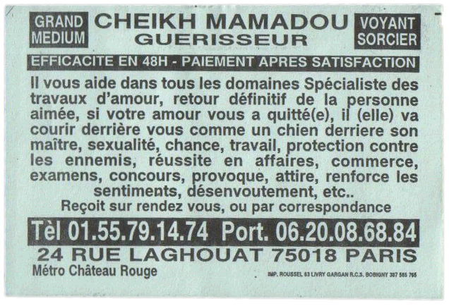 Cheikh MAMADOU, Paris