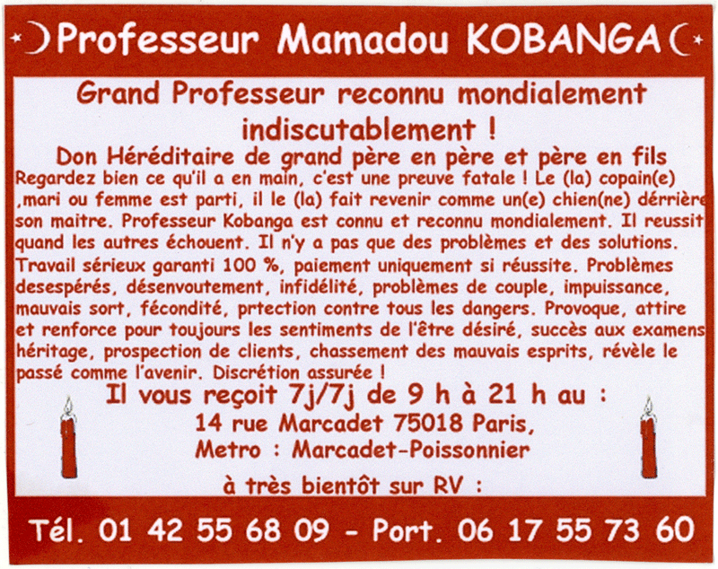 Cliquez pour voir la fiche détaillée de Mamadou KOBANGA