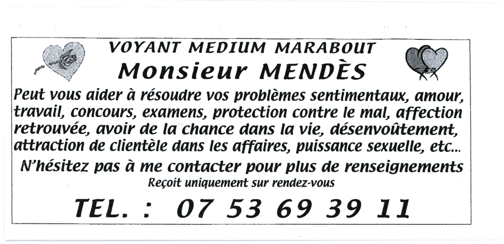 Monsieur MENDÈS, (indéterminé)