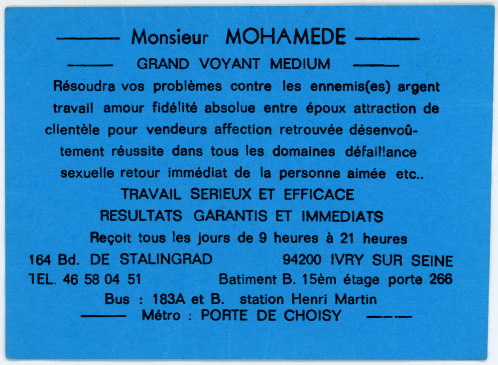 Cliquez pour voir la fiche détaillée de MOHAMEDE