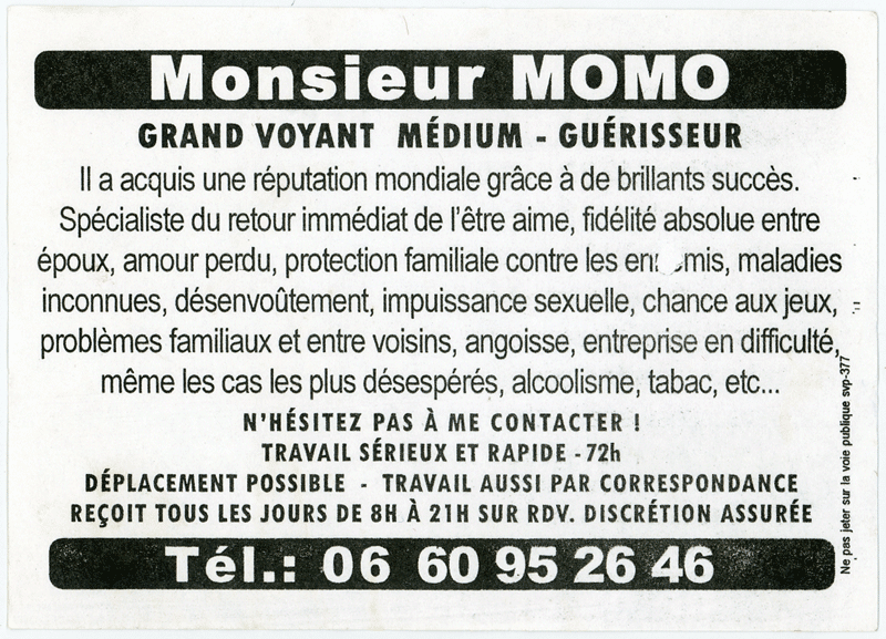 Monsieur MOMO, (indéterminé)