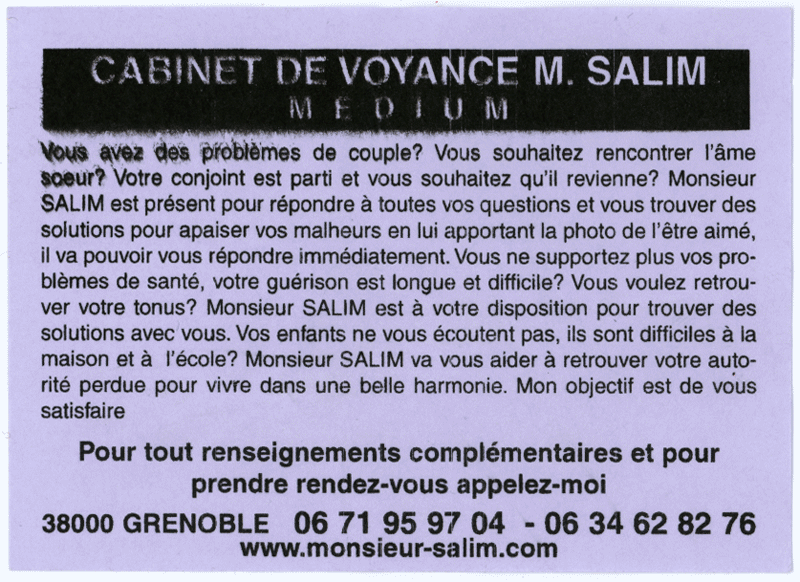 Cliquez pour voir la fiche détaillée de SALIM