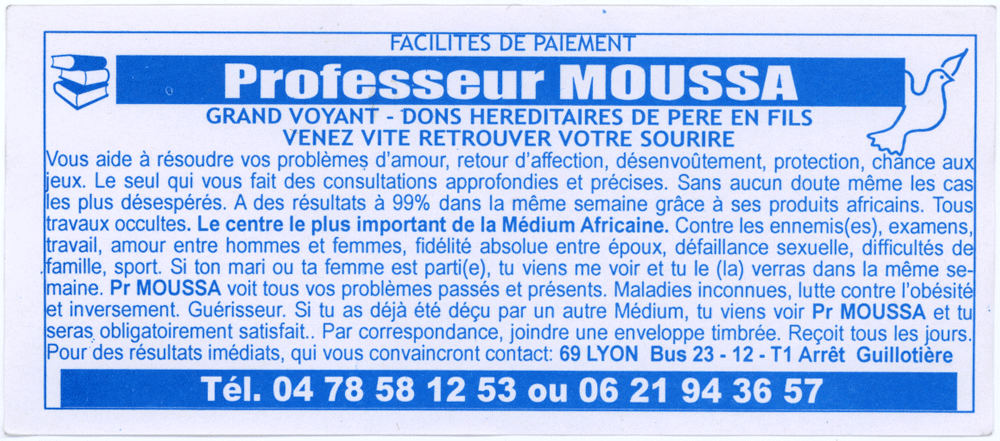 Professeur MOUSSA, Lyon