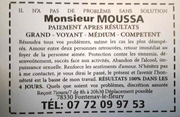 Monsieur MOUSSA, Yvelines