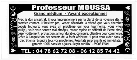 Professeur MOUSSA, Lyon