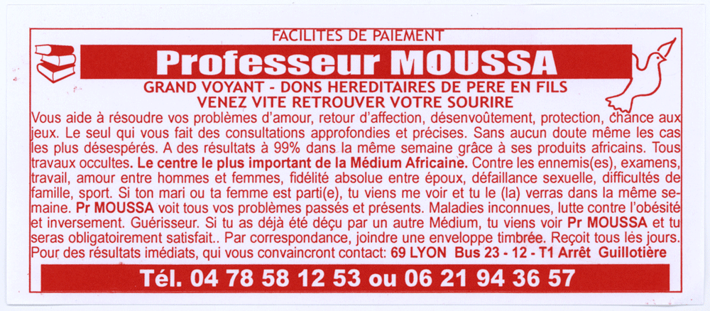 Cliquez pour voir la fiche détaillée de MOUSSA