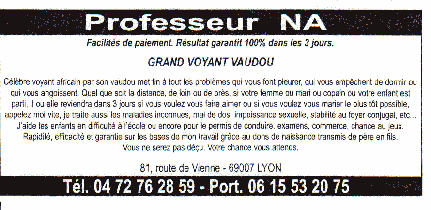 Professeur NA, Lyon
