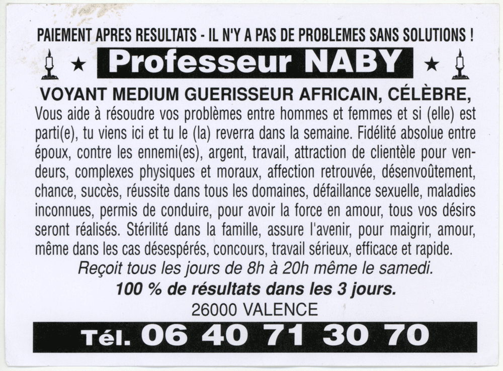 Professeur NABY, Drôme