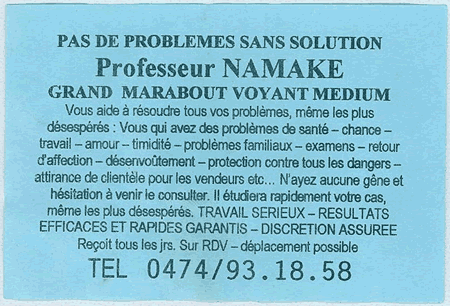 Professeur NAMAKE, Luxembourg