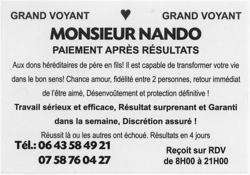 Monsieur NANDO, (indéterminé)