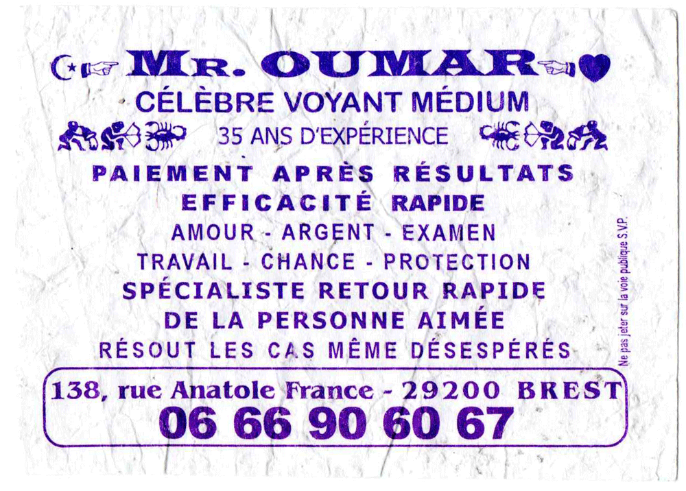 Monsieur OUMAR, Finistère