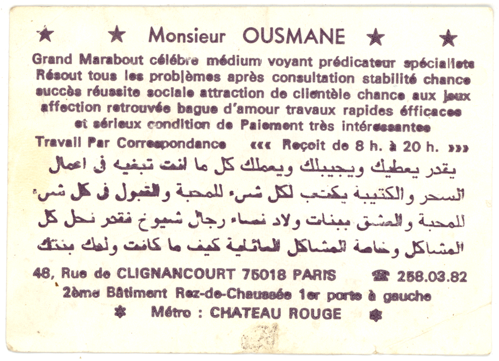 Monsieur OUSMANE, Paris
