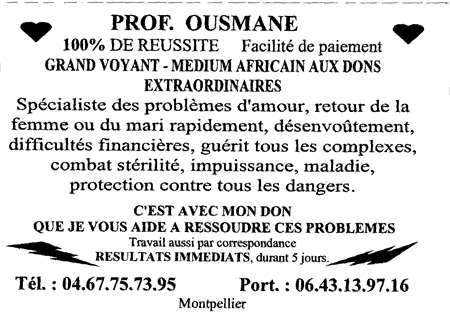 Monsieur OUSMANE, Hérault, Montpellier