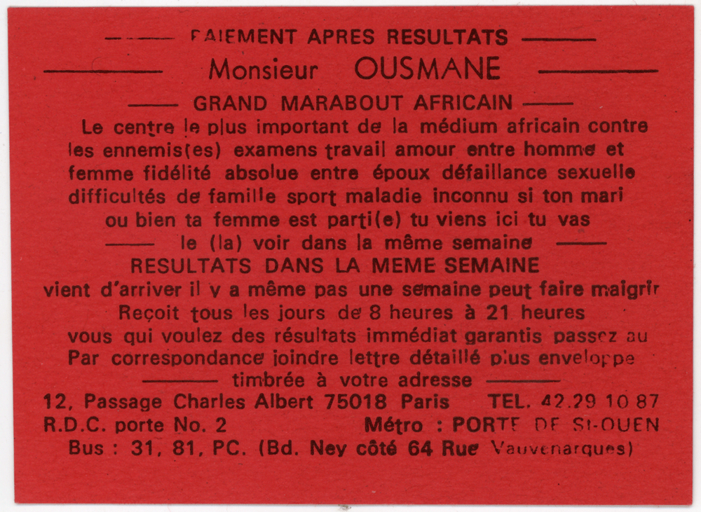 Monsieur OUSMANE, Paris