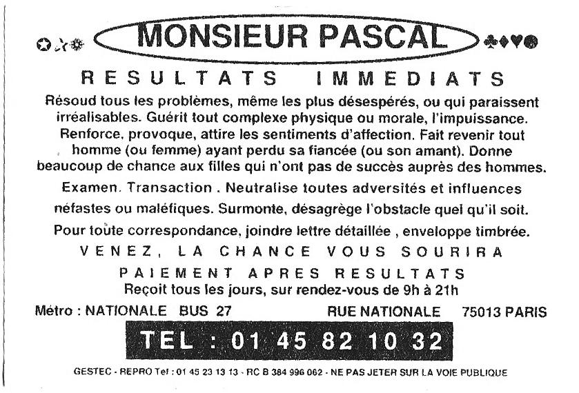 Cliquez pour voir la fiche détaillée de PASCAL