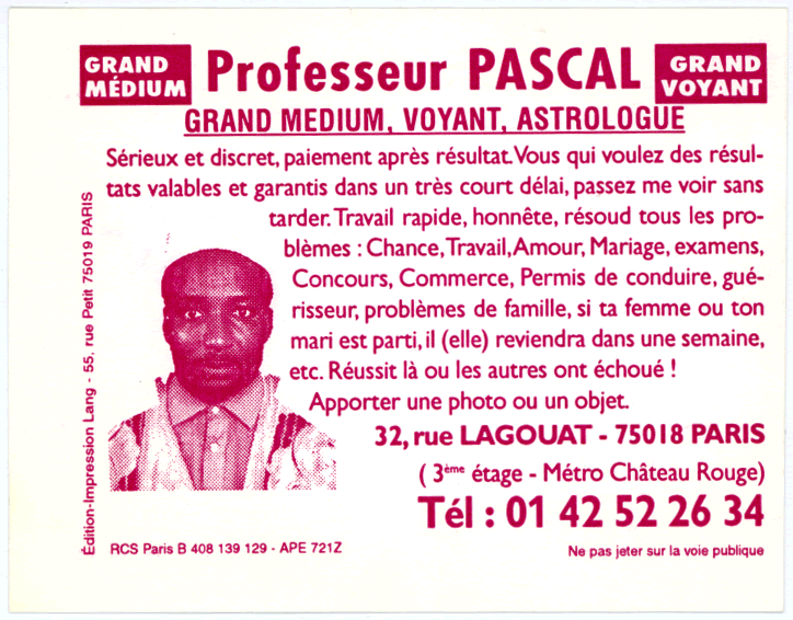 Professeur PASCAL, Paris