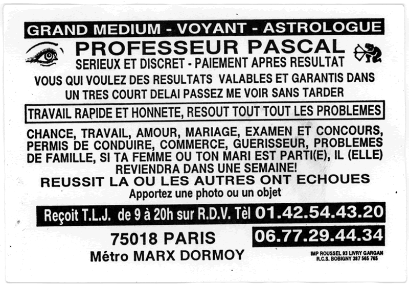 Professeur PASCAL, Paris