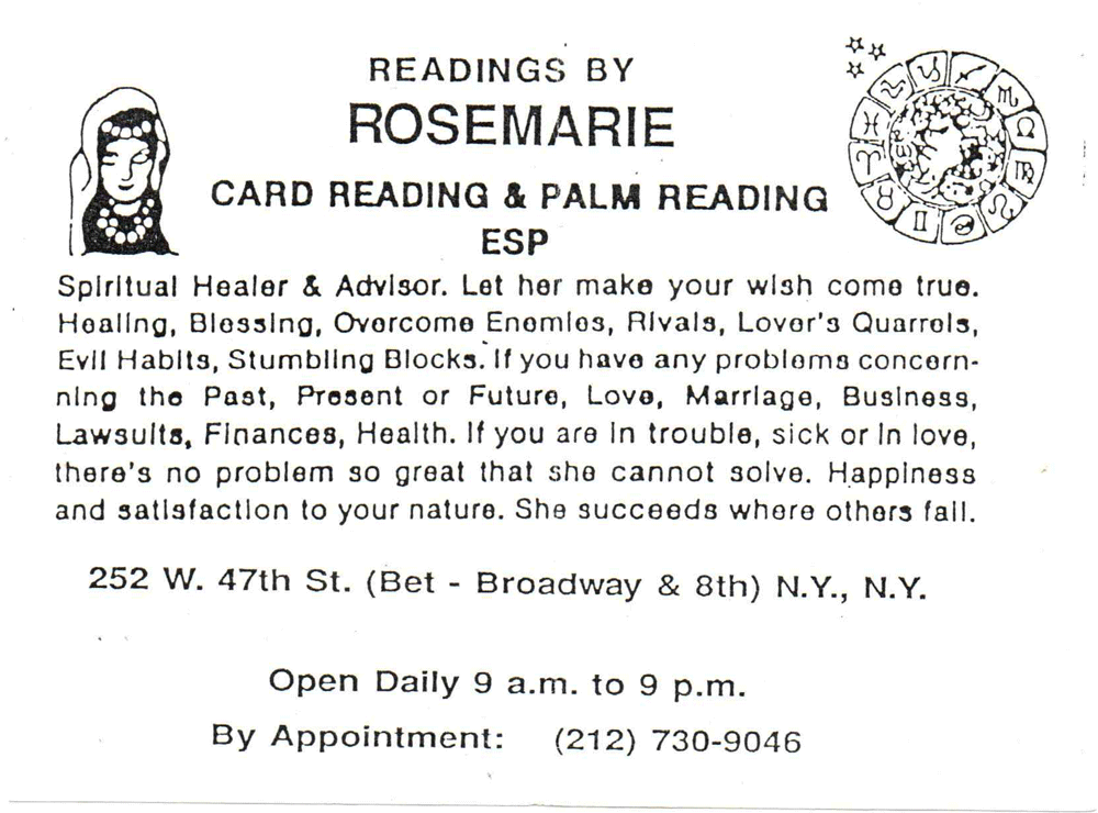 Cliquez pour voir la fiche détaillée de ROSEMARIE