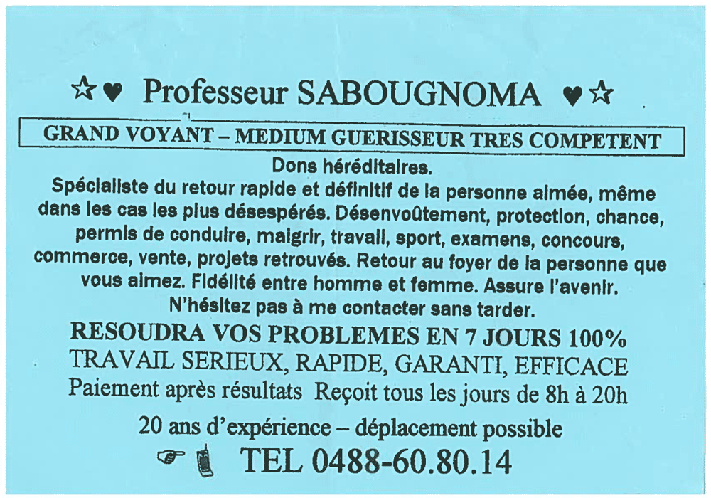 Cliquez pour voir la fiche détaillée de SABOUGNOMA